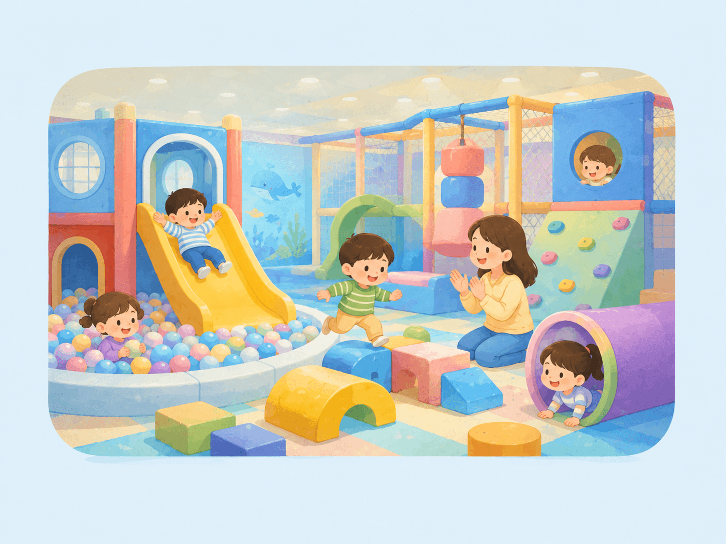Indoor play illustration