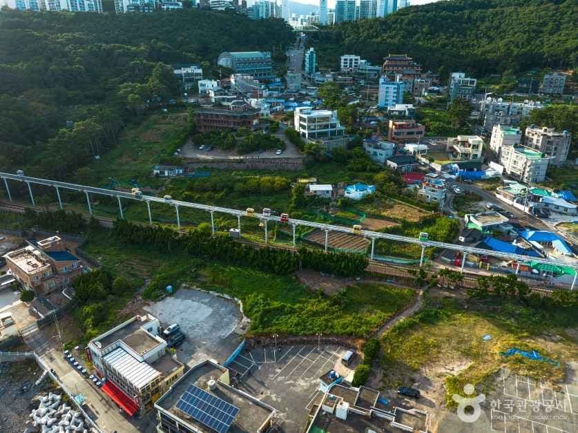 Haeundae Blueline Park Sky Capsule and Beach Train, an outdoor family place, stroller-friendly, in Busan