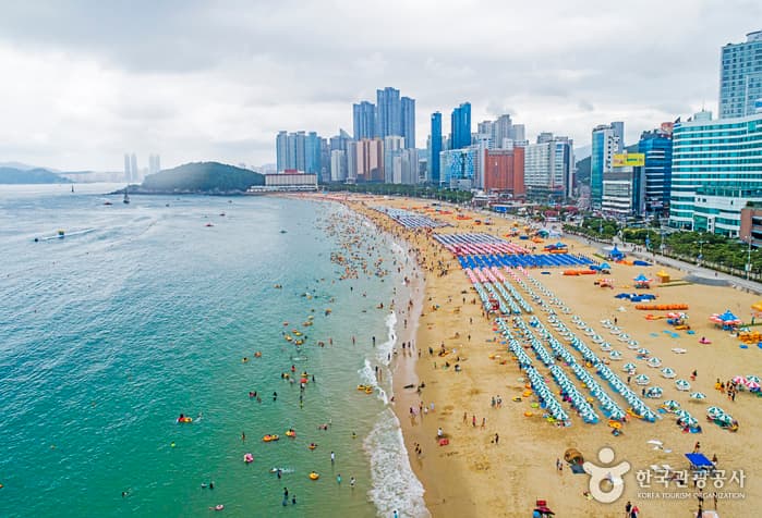 Haeundae Beach, a family-friendly place