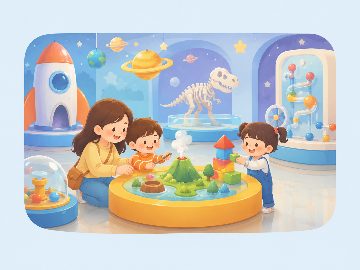 Kids museums illustration