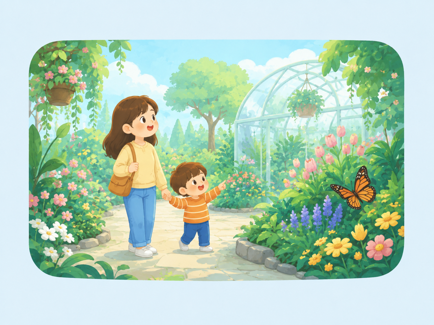 Gardens and nature illustration