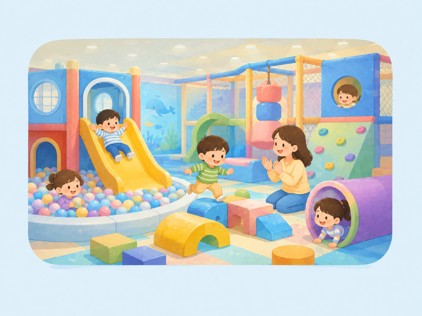 Indoor play illustration