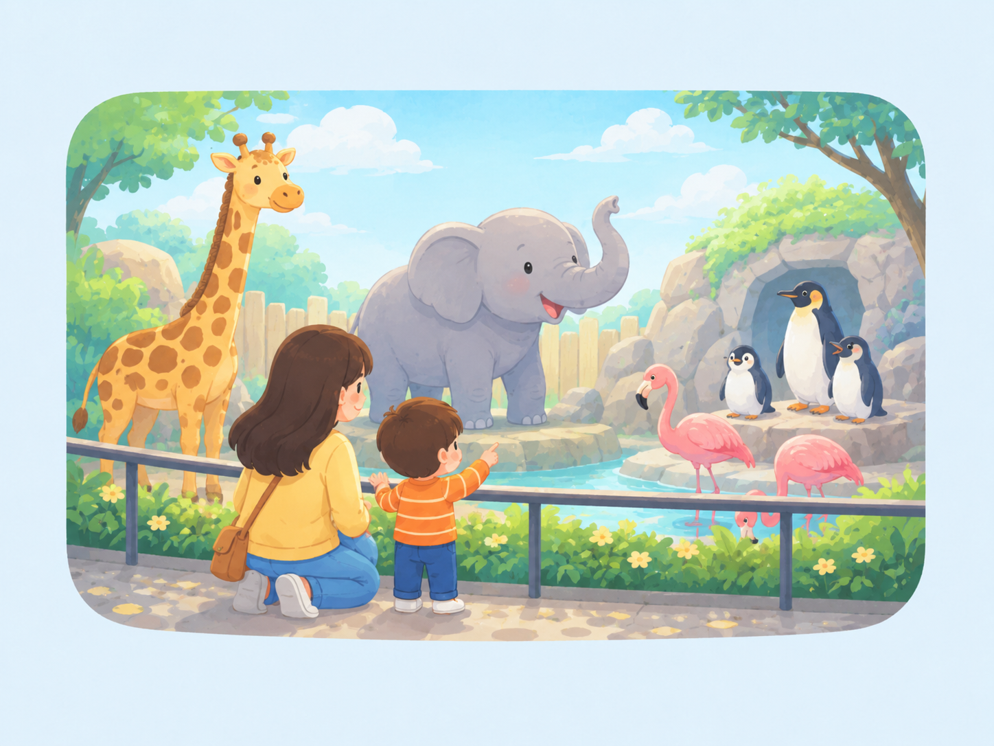 Animals & zoos illustration