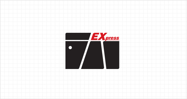 Mammoth Express logo and red mammoth symbol