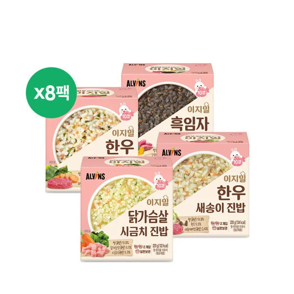 Shelf-stable Korean baby-food packages for room-temperature storage